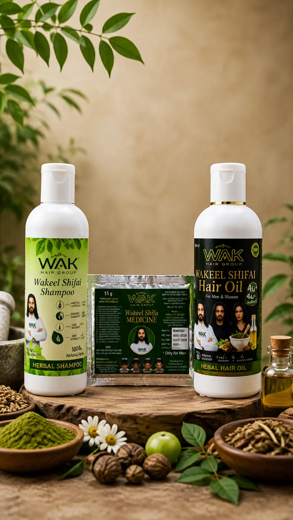 WAK Hair Group brand story and product range